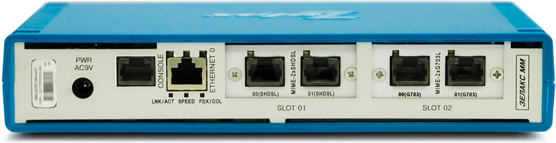 Модульные Ethernet-мосты Zelax MM-22x (задняя панель)