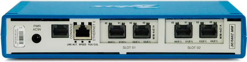 Оборудование мониторинга каналов связи Zelax MM-221 (задняя панель)